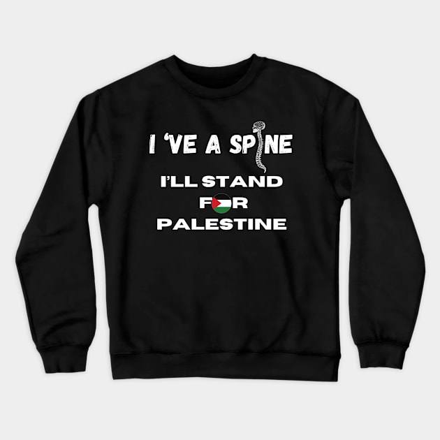 Stand up for Palestine Crewneck Sweatshirt by Profound Prints